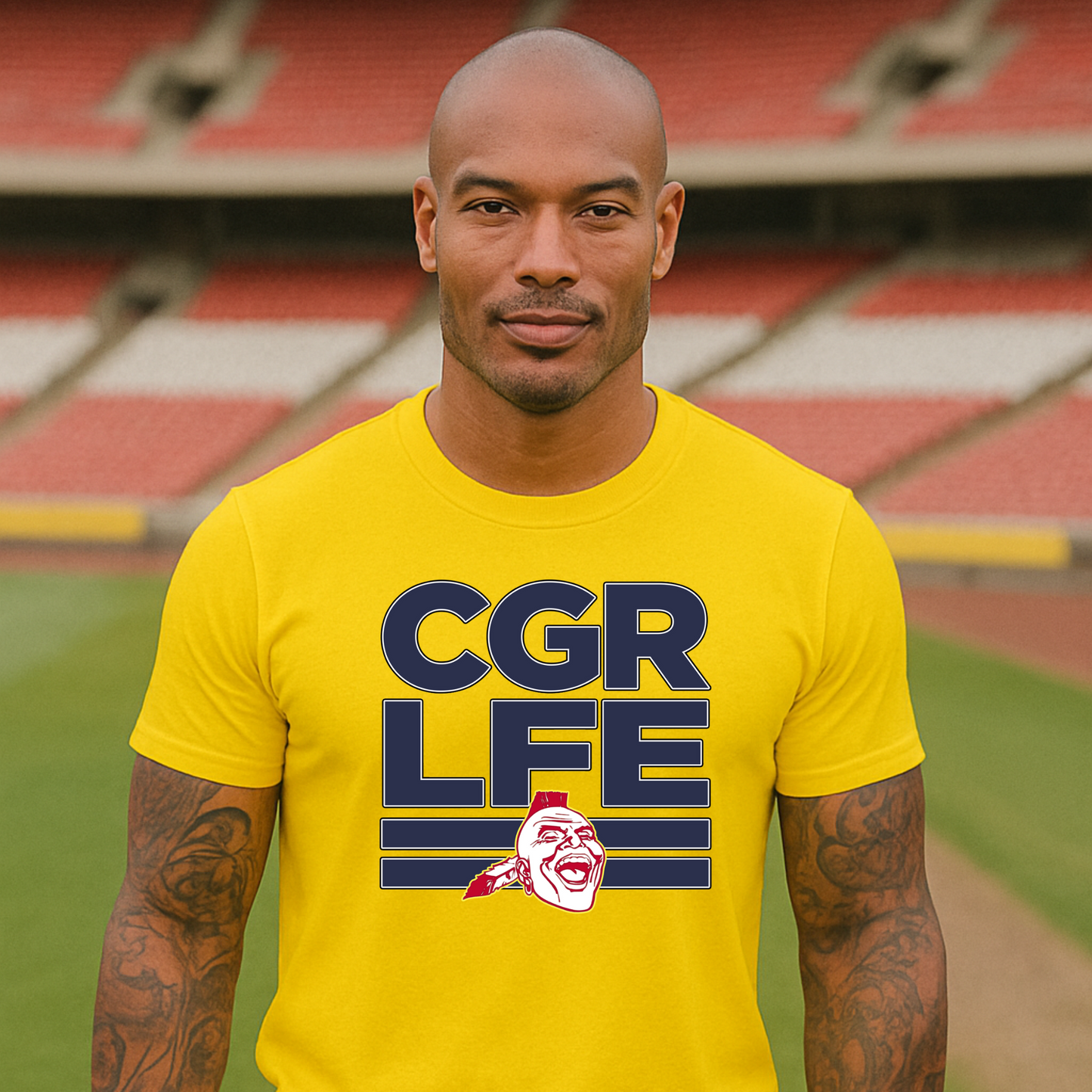 Short Sleeve CGR LFE – Navy Text | Red Chief