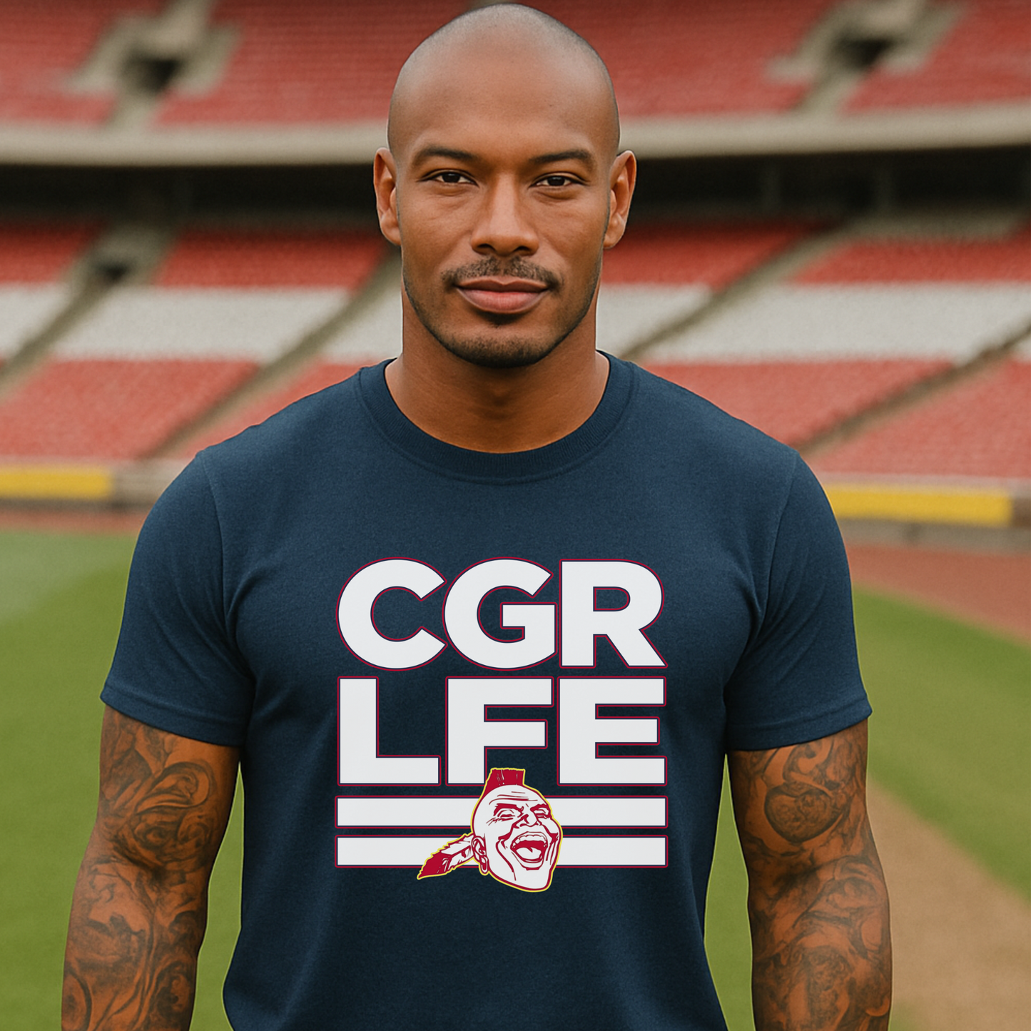 Short Sleeve CGR LFE – White Text | Red Chief