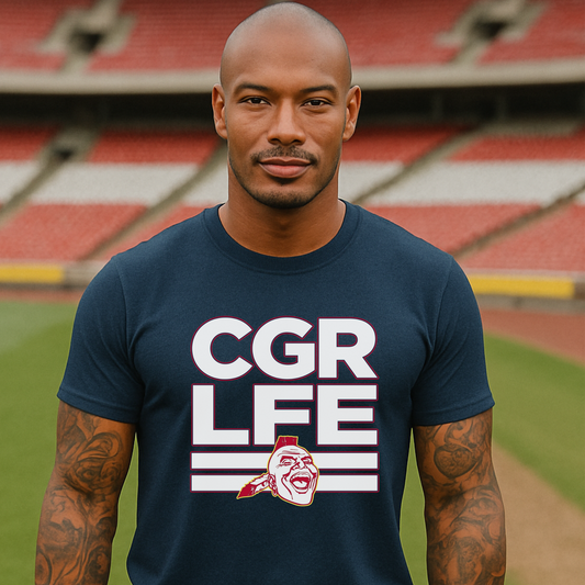 Short Sleeve CGR LFE – White Text | Red Chief