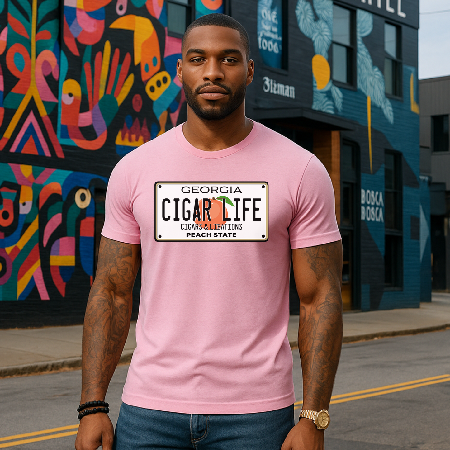 Short Sleeve- Cigar Life "License Plate" Edition