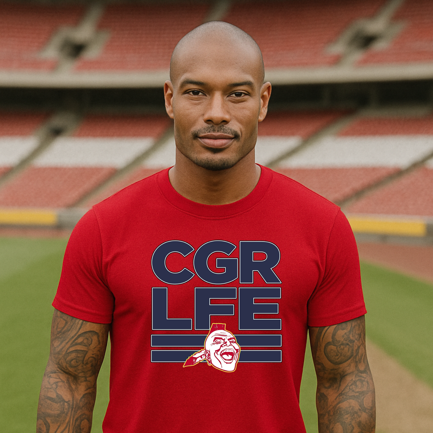 Short Sleeve CGR LFE – Navy Text | Red Chief