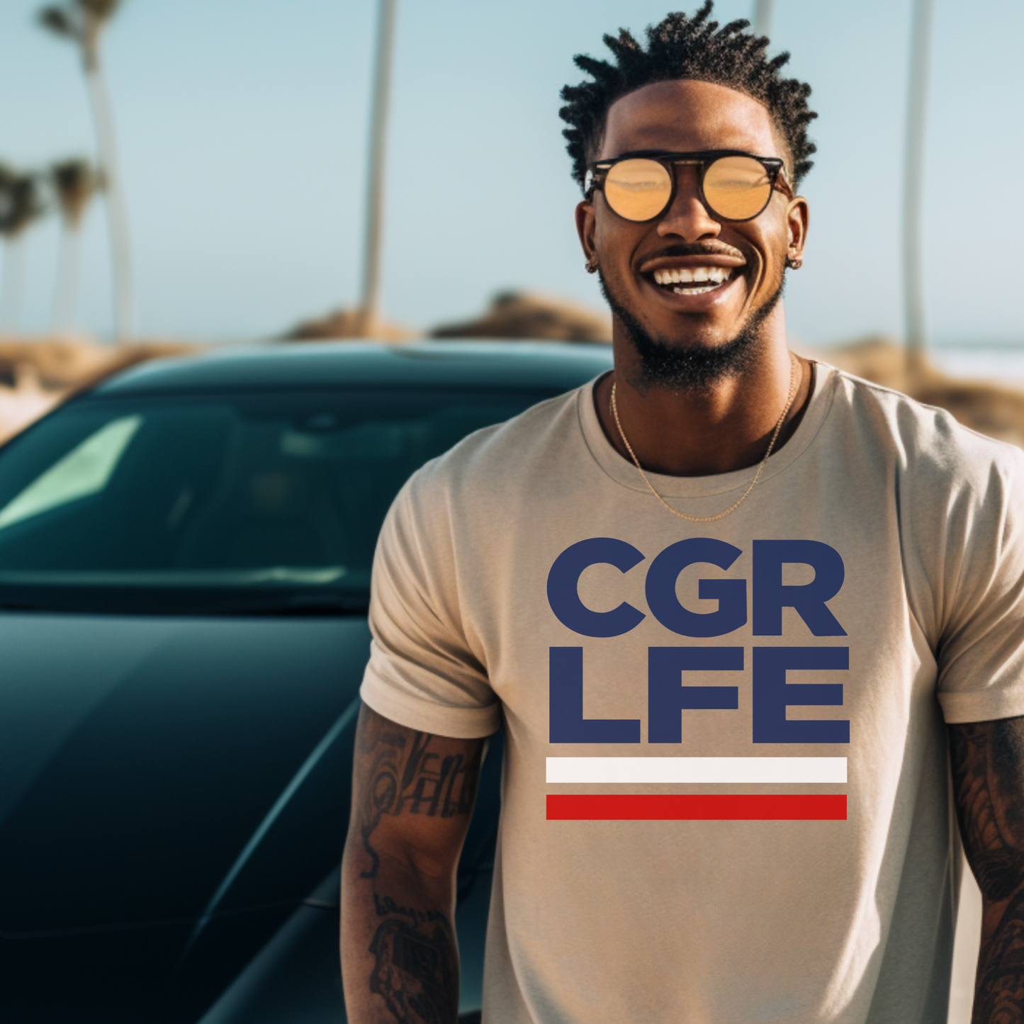 Cigar Life - BLOCK LETTERING  T-Shirt